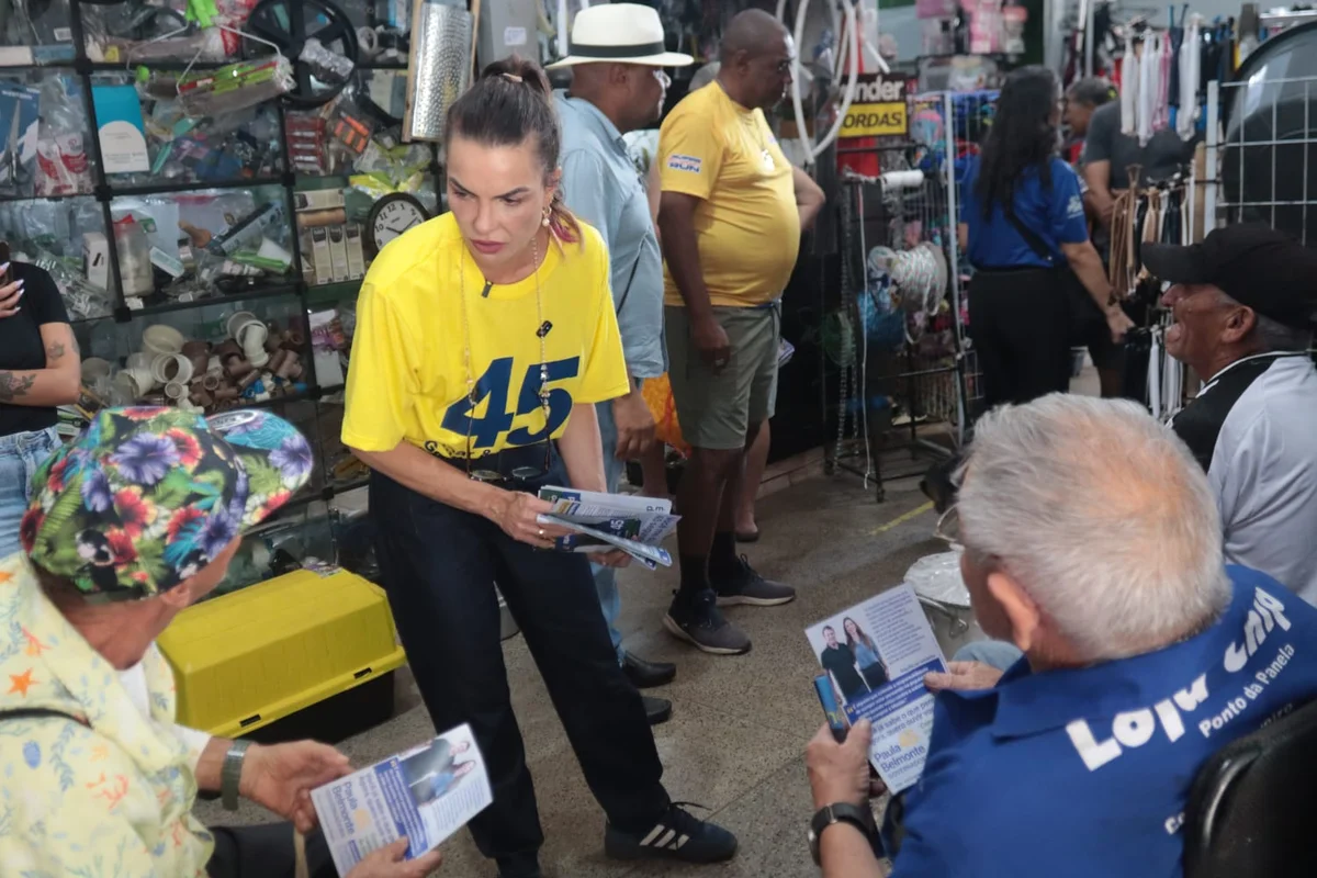 Paula Belmonte promete garantir direito de trabalho a feirantes do DF Paula Belmonte promete garantir direito de trabalho a feirantes do DF