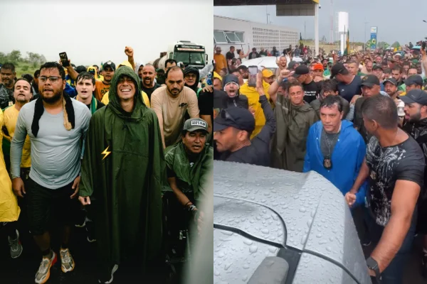 Imagem colorida, Caminhada bolsonarista de Nikolas percorre 106 km e chega a Cristalina - Metrópoles