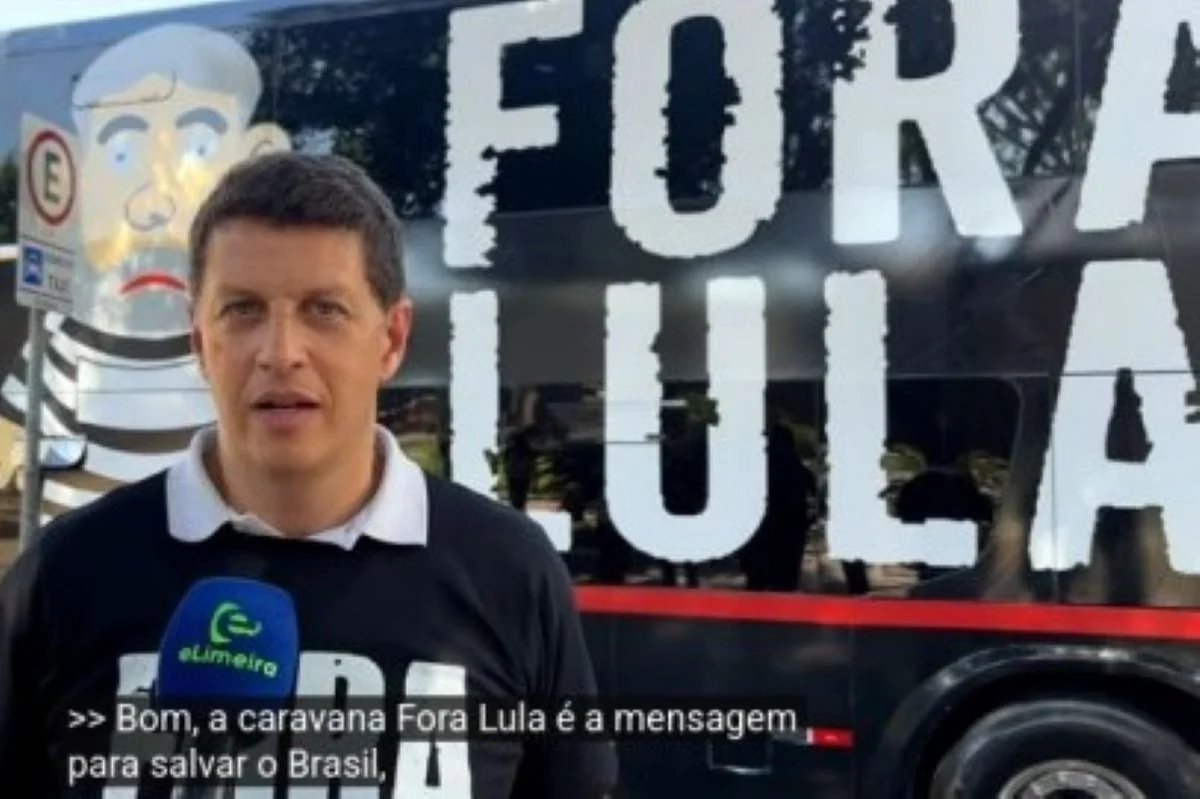 O candidato ao Senado Ricardo Salles fala sobre ônibus de campanha