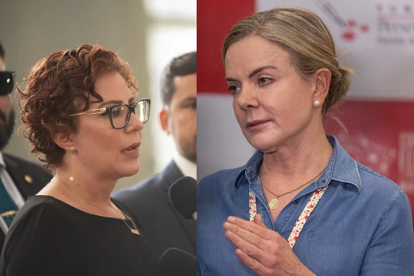 Carla Zambelli e Gleisi Hoffmann