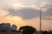 Céu encoberto na capital federal