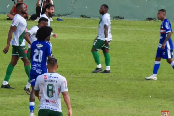 Jogadores de Tuna Luso e Maranhão na Série D