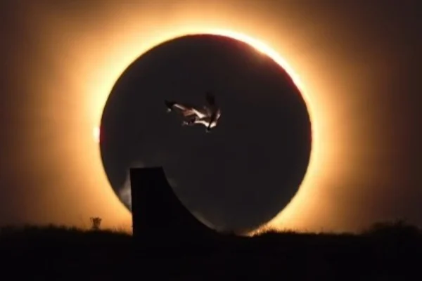 Skatista eclipse - Metrópoles