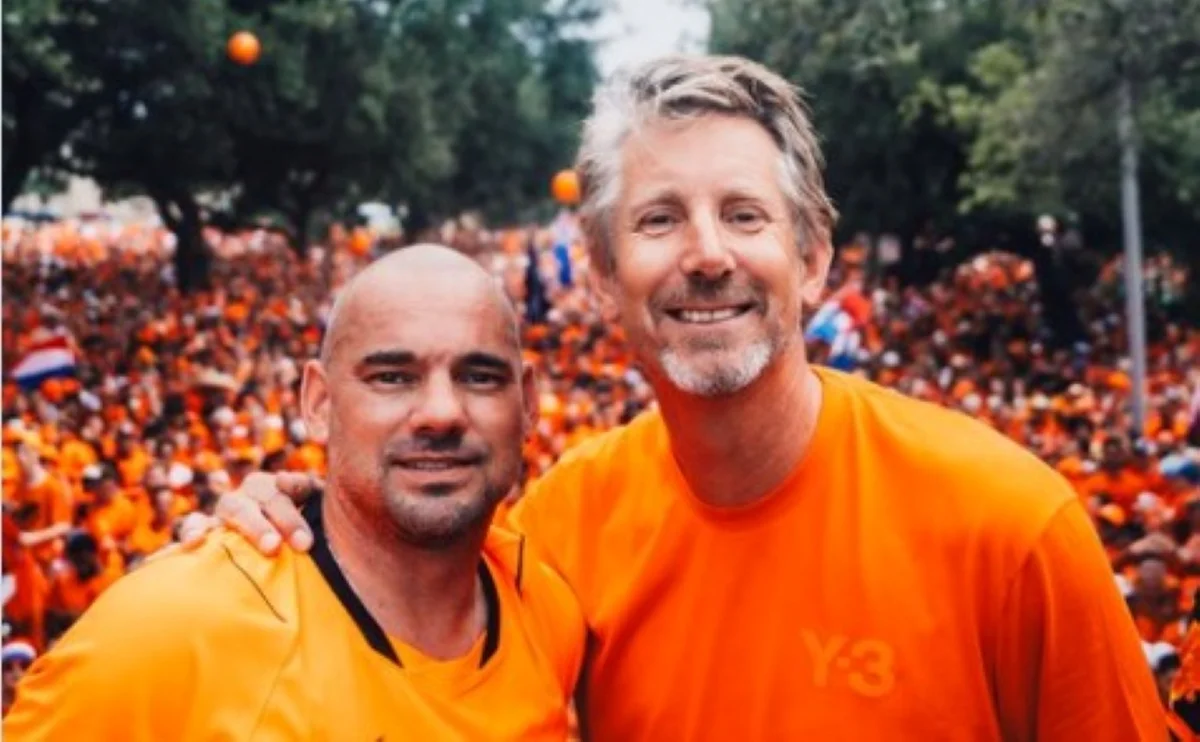 Sneijder e Van der Sar Sneijder e Van der Sar
