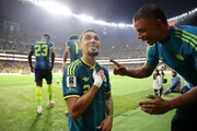 Muñoz abriu o placar contra o Uzbequistão Muñoz abriu o placar contra o Uzbequistão
