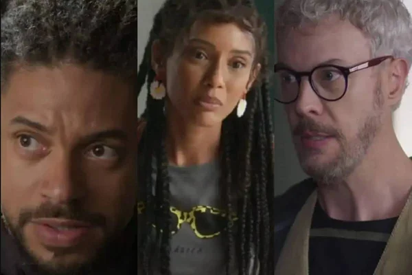 Foto colorida de personagens da novela Cara e Coragem-Metrópoles