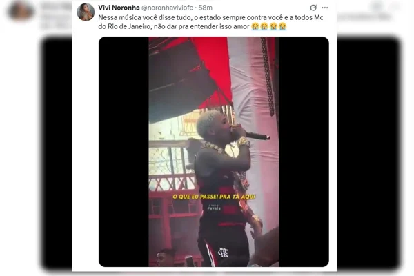 Esposa de MC fala sobre prisão de Poze