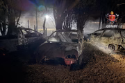 As carcaças ficaram destruídas