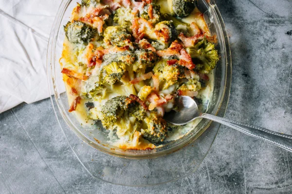 gratinado de brócolis