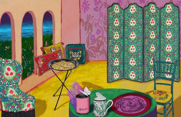 Gucci lança linha de decoração de interiores e você vai enlouquecer