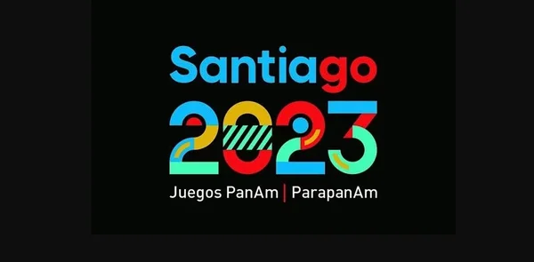 Imagem colorida da logomarca dos Jogos Pan-Americanos de 2023
