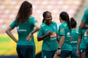 Formiga durante treino da Seleção Feminina Formiga durante treino da Seleção Feminina