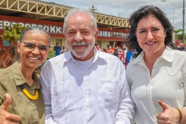 Lula com Simone Tebet e Marina Silva