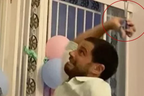 Vídeo. Duda Nagle pega tesoura e estoura balões após festa de Zoe
