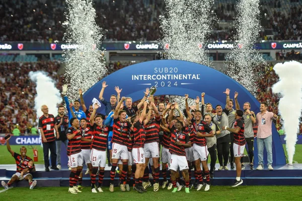 Imagem colorida do Flamengo, campeão mundial sub-20- Metrópoles