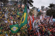 Atos da direita e da esquerda em São Paulo em Sete de Setembro de 2025
