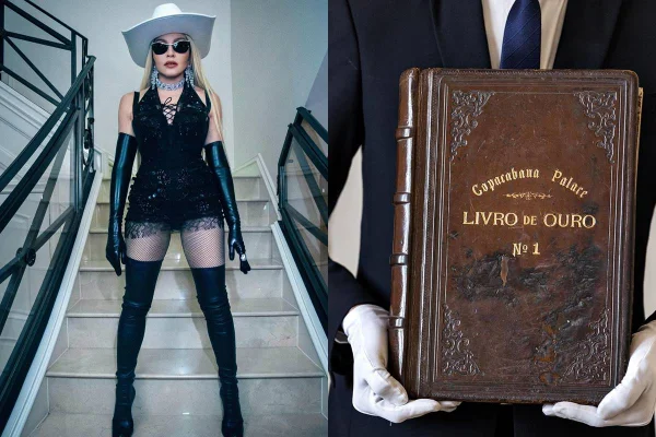 Montagem com fotos coloridas de Madonna - Metrópoles