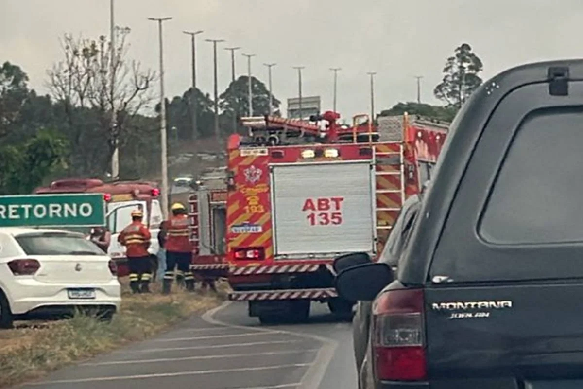 O Corpo de Bombeiros foi acionado para a ocorrência O Corpo de Bombeiros foi acionado para a ocorrência
