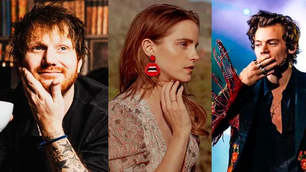 Ed Sheeran, Emma Watson e Harry Styles