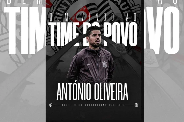 arte colorida de antónio oliveira vestindo uniforme do corinthians