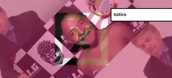 Captura de tela de vídeo alterado com rosto de Lula