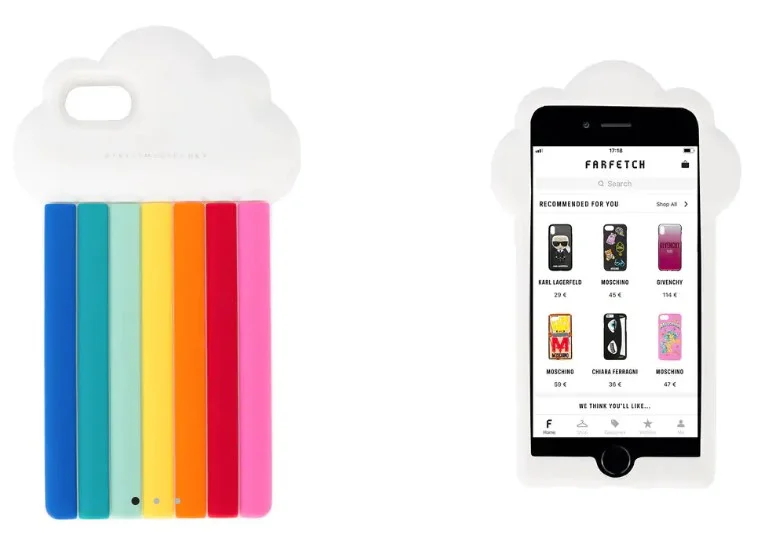 Capa para iPhone 7 Rainbow - Stella McCartney, na Farfetch Capa para iPhone 7 Rainbow - Stella McCartney, na Farfetch