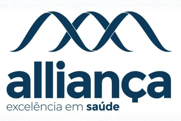 Imagem colorida do logotipo da empresa Alliança Saúde