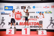 Sauro Oliveira, de 12 anos, foi o vencedor. Samuel Alberto, também de 12 anos, ficou em 2º e Heitor Valentim, de 11, em 3º