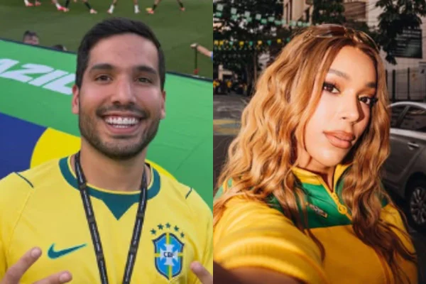 Montagem colorida de André Fernandes e Erika Hilton - Metrópoles