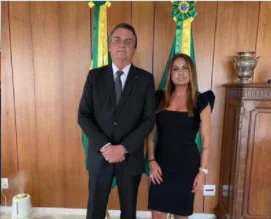 Promotora Carmen Eliza e Jair Bolsonaro