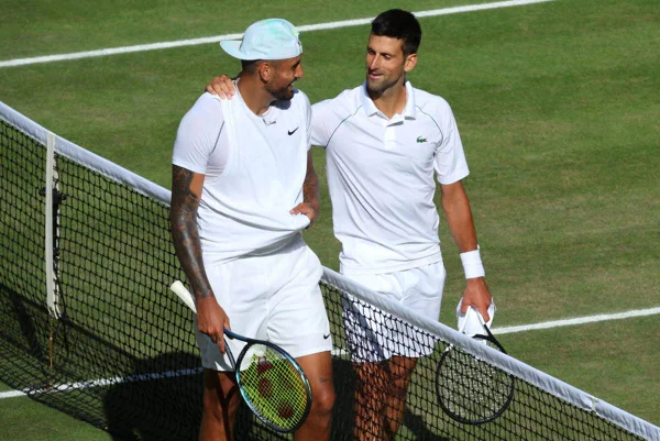 Nick Kyrgios e Novak Djokovic