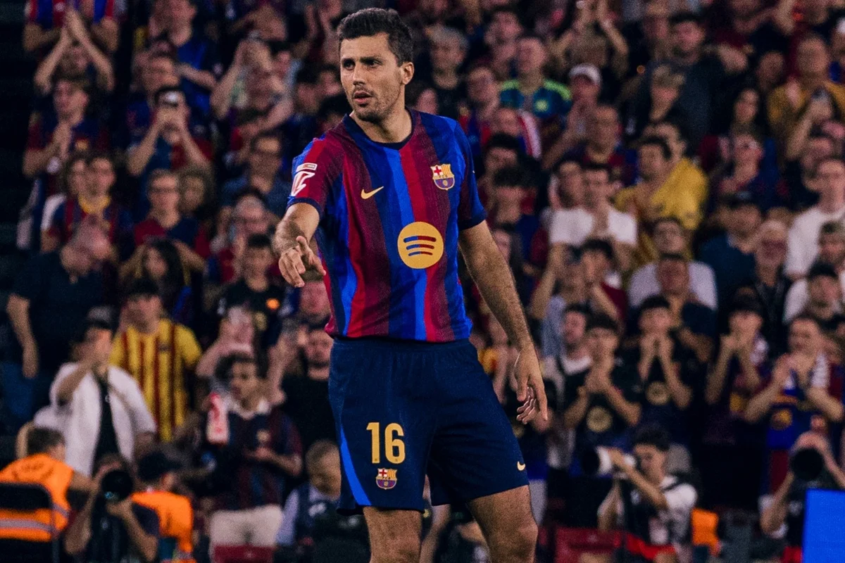 Rodri fez a sua estreia pelo Barcelona Rodri fez a sua estreia pelo Barcelona