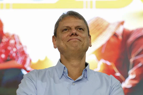 O governador de São Paulo, Tarcísio de Freitas (Republicanos)