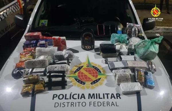 Celulares apreendidos pela PMDF