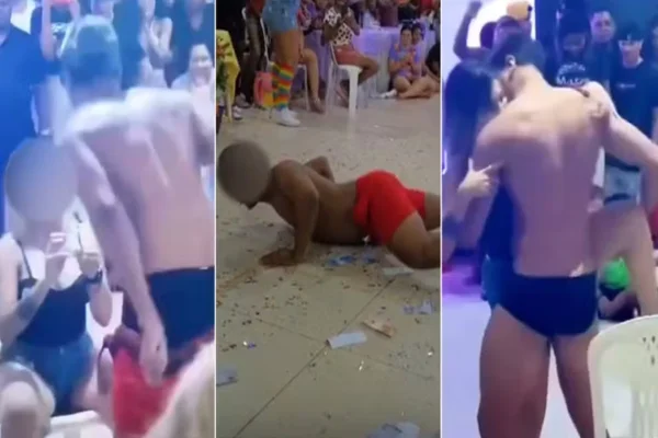 Imagem colorida, Vídeo: polícia investiga show de gogo boys em gincana de prefeitura - Metrópoles