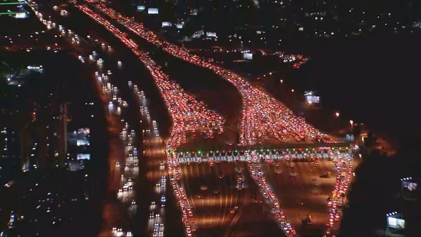Congestionamento em rodovia de SP