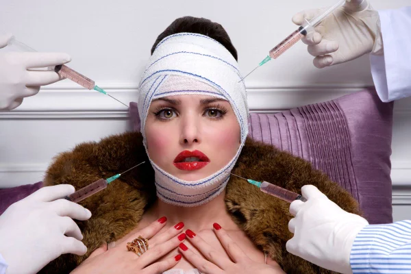 Foto colorida de uma mulher fazendo cirurgia - Metrópoles