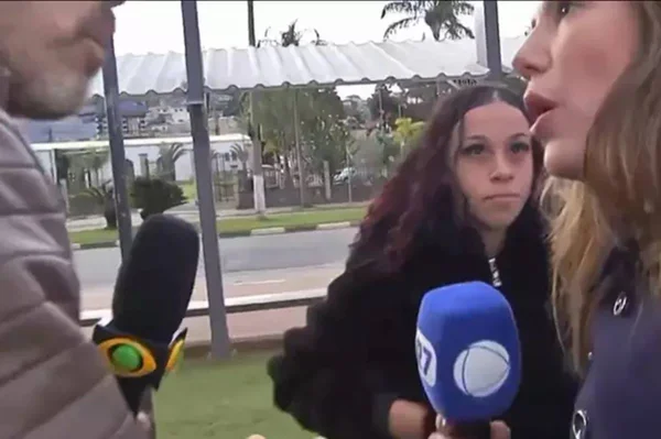 Treta entre repórteres da Record e da Band ao vivo - Metrópoles