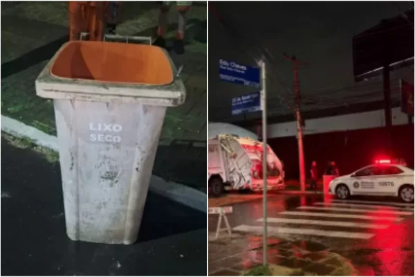 Imagem colorida, Mulher é achada morta dentro de lixeira com saco plástico na cabeça - Metrópoles
