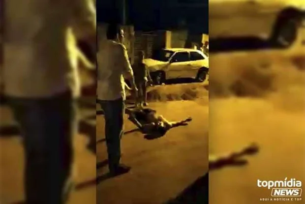 Coronel separa briga com homem esfaqueado