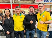 Pré-candidato ao governo do Paraná, Sergio Moro (PL), e os pré-candidatos a deputado federal Olímpio Araújo e Deltan Dallagnol Pré-candidato ao governo do Paraná, Sergio Moro (PL), e os pré-candidatos a deputado federal Olímpio Araújo e Deltan Dallagnol