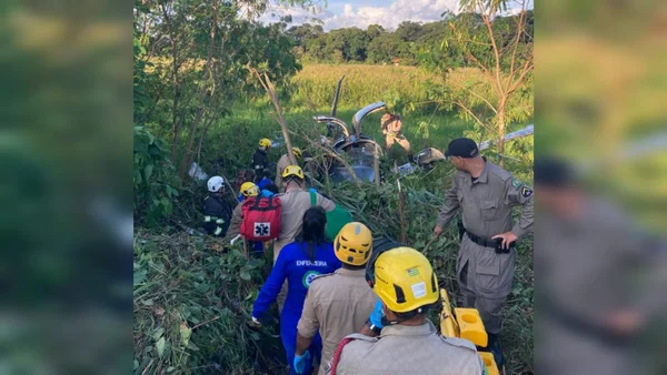 Acidente com avião de pequeno porte em Goiânia