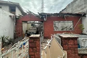 Casas destruídas após explosão no Tatuapé