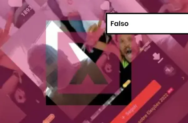 Imagem colorida de postagem falsa sobre Lula