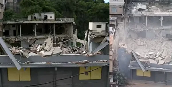 RJ: prédio da antiga sede da Rádio Tupi desaba em São Cristóvão