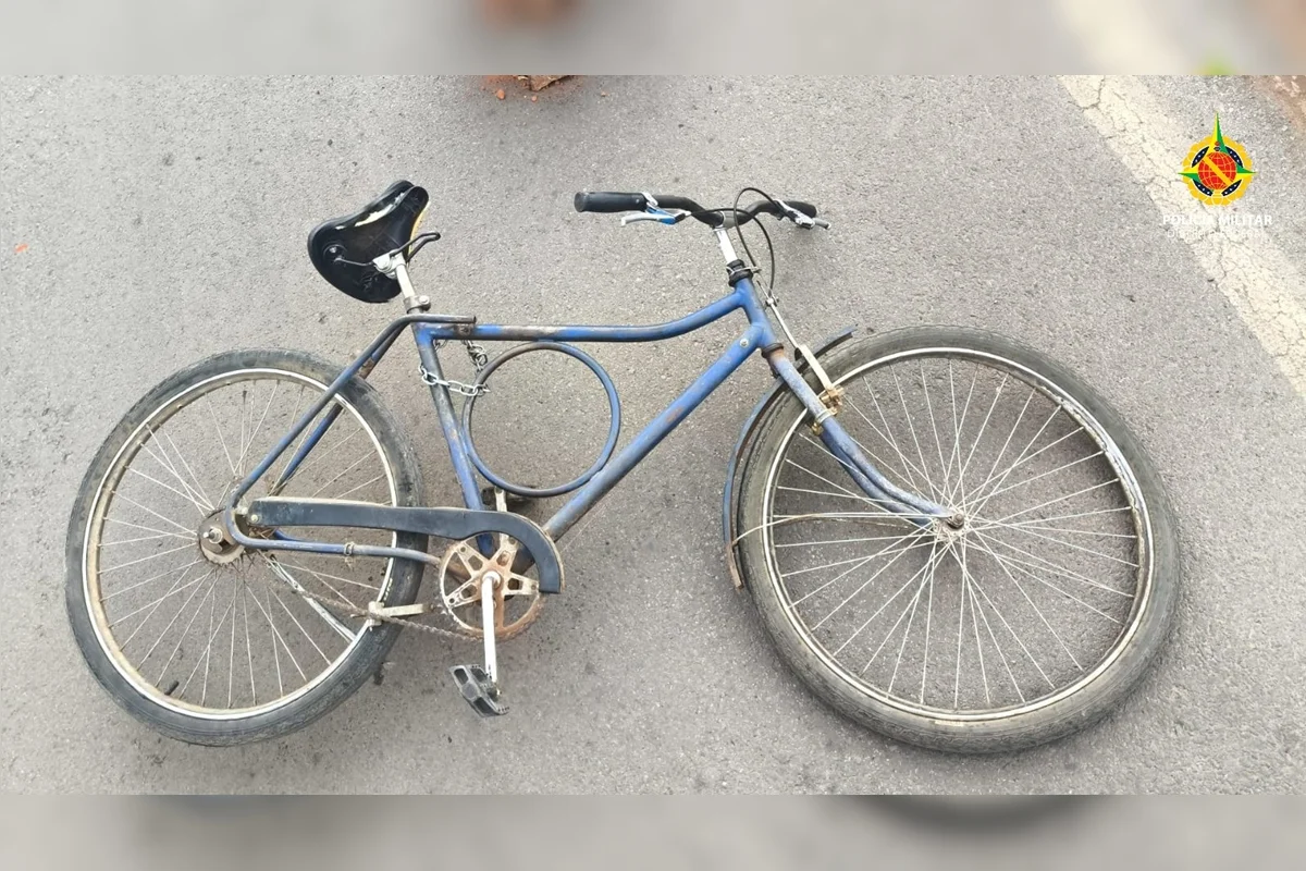 Bicicleta da vítima Bicicleta da vítima