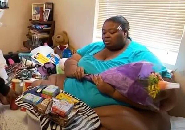 Marla McCants quando era obesa - metrópoles