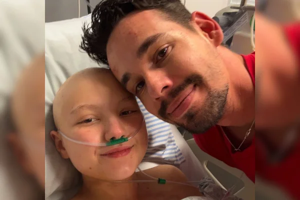 foto colorida de Isabel Veloso com o marido, Lucas Borbas - metrópoles