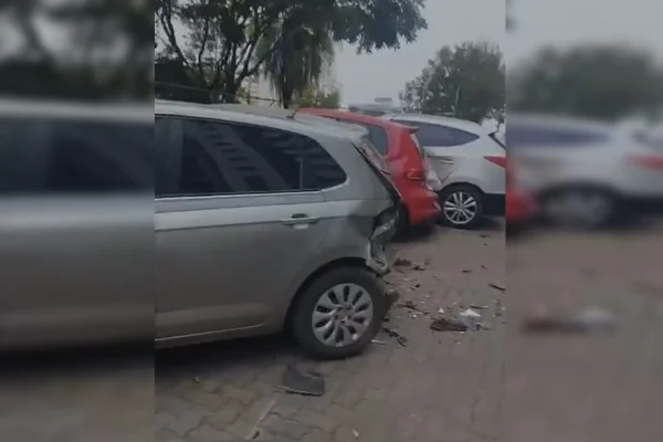 Motorista bêbado destrói 5 carros estacionados em Águas Claras