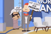 Harry e Meghan retratados em South Park